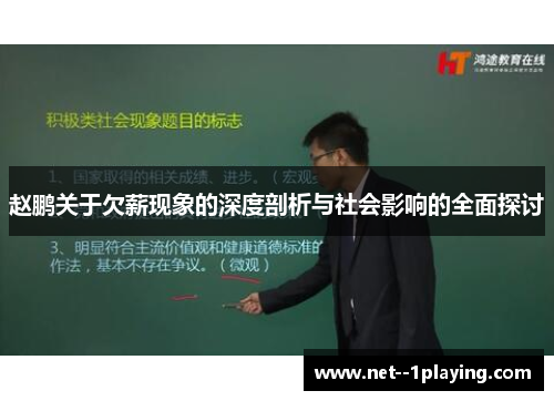 赵鹏关于欠薪现象的深度剖析与社会影响的全面探讨